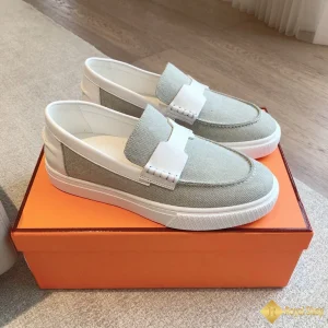 Giày Hermes nam sneaker Slip-on grey CKH41239