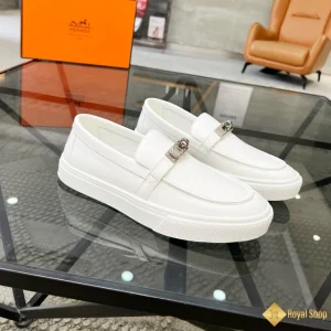 Giày Hermes nam sneaker Slip-on màu trắng CKH41256