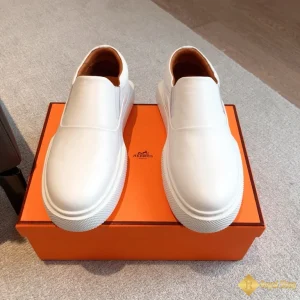 Giày Hermes nam sneaker Slip-on màu trắng CKH41270 chính hãng