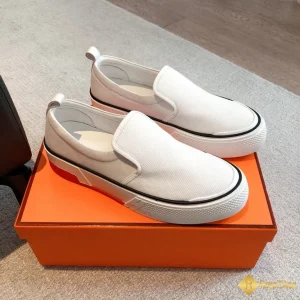 Giày Hermes nam sneaker Slip-on white CKH41266