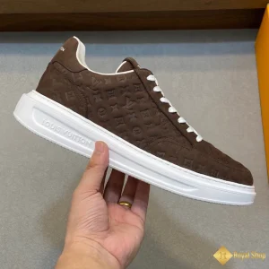 Giày LV nam sneaker Beverly Hills nâu CKL41349 siêu cấp