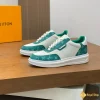 Giày LV nam sneaker Beverly Hills xanh lá CKL41296