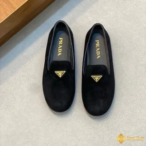 Giày Prada nam loafer da lộn đen CKP4353 siêu cấp