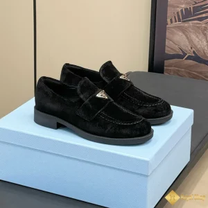 Giày Prada nam loafer da lộn đen CKP4383