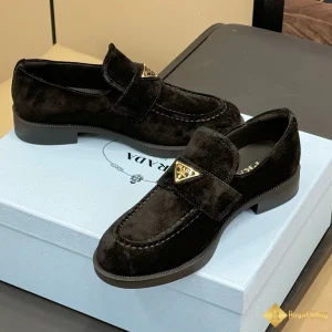 Giày Prada nam loafer da lộn đen CKP4383 cao cấp