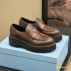 Giày Prada nam loafer màu nâu CKP4371