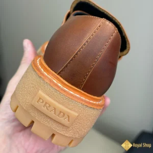 Giày Prada nam loafer nâu đỏ CKP4375 đẹp