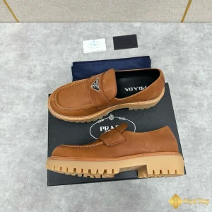 Giày Prada nam loafer nâu vàng CKP4390 2024