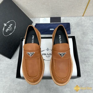 Giày Prada nam loafer nâu vàng CKP4390