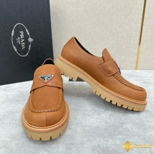 Giày Prada nam loafer nâu vàng CKP4390 like auth