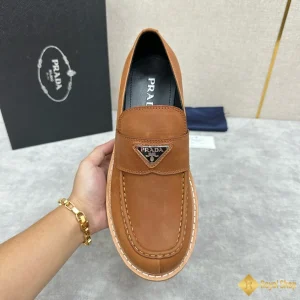 Giày Prada nam loafer nâu vàng CKP4390 mới