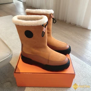 Giày boot Hermes nam màu nâu CKH4161