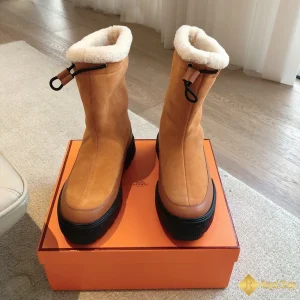 Giày boot Hermes nam màu nâu CKH4161 được làm thủ công