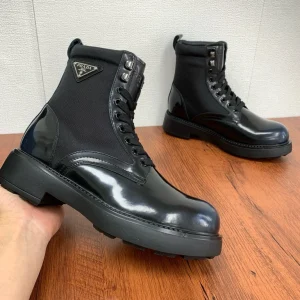 Giày boot Prada nam thắt dây CKP4262 like auth