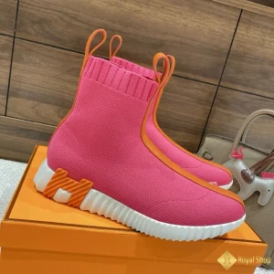 Giày boot màu đỏ Hermes nam CKH4173