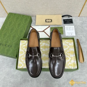 Giày loafer Gucci nam da bóng nâu CKG421102093 Hà Nội