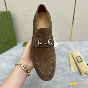 Giày loafer Gucci nam da lộn nâu CKG421052093 Hà Nội