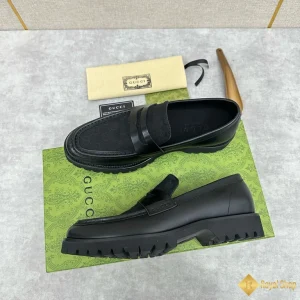 Giày loafer Gucci nam mặt da lộn CKG421532093 được làm thủ công