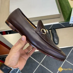 Giày loafer Gucci nam màu nâu CKG421572093 đẹp