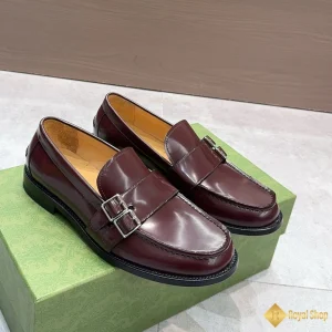 Giày loafer Gucci nam màu nâu đậm CKGC240022