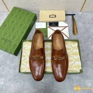 Giày loafer Gucci nam màu nâu đất CKGC240015 11