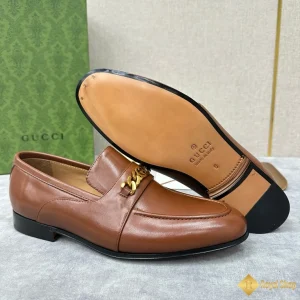 Giày loafer Gucci nam màu nâu đất CKGC240015