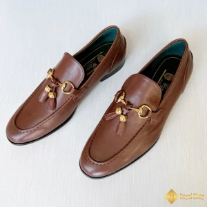 Giày loafer Gucci nam nâu đậm CKGC240029