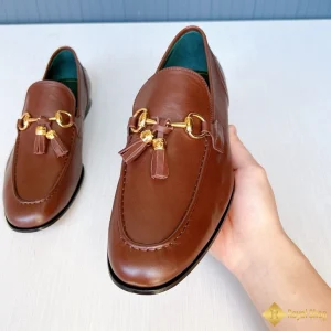 Giày loafer Gucci nam nâu đậm CKGC240029 đẹp