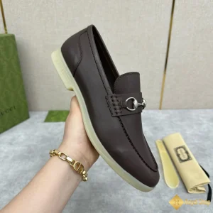 Giày loafer Gucci nam nâu trầm CKG421072093 like auth