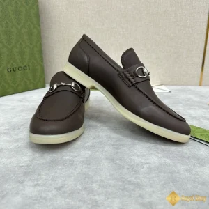 Giày loafer Gucci nam nâu trầm CKG421072093 mới