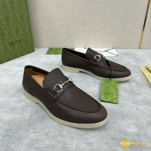 Giày loafer Gucci nam nâu trầm CKG421072093 siêu cấp