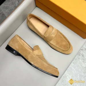 Giày loafer LV nam da lộn màu nâu CKLV24097