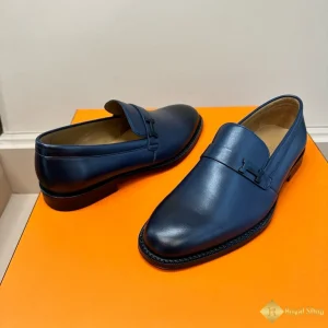 Giày nam loafer Hermes blue xanh đen CKH433 chính hãng