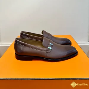 Giày nam loafer Hermes nâu đất CKH430