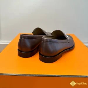 Giày nam loafer Hermes nâu đất CKH430 siêu cấp