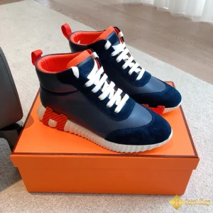 Giày sneaker Hermes nam Hightop đỏ đen CKH41472