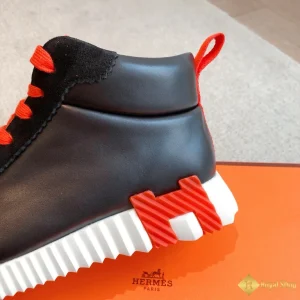 Giày sneaker Hermes nam Hightop đỏ đen CKH41474 đẹp