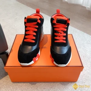 Giày sneaker Hermes nam Hightop đỏ đen CKH41474 hot