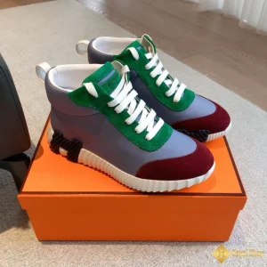 Giày sneaker Hermes nam Hightop green CKH41492