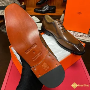 Giày tây Hermes nam cao cấp màu vàng nâu CKH4010 Hà Nội