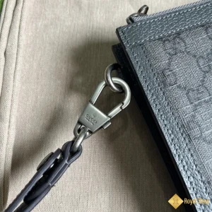 Túi Clutch Gucci nam GG Supreme màu xám 575371 2024