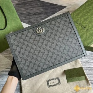 Túi Clutch Gucci nam cầm tay  Supreme màu xám 674078