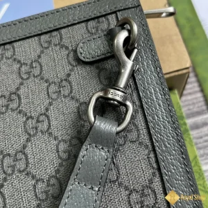 Túi Clutch nam Gucci GG Supreme màu xám760243 mới