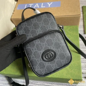 Túi Gucci nam mini Meo Vintage màu xám 672952