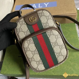 Túi Gucci nam mini Meo Vintage viền nâu 671682