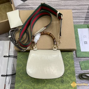 Túi Gucci  nữ Bamboo 1947 mini màu trắng 786482 chính hãng