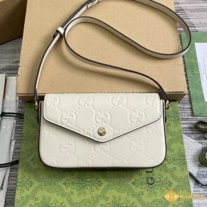 Túi Gucci nữ GG super mini shoulder màu trắng 772794