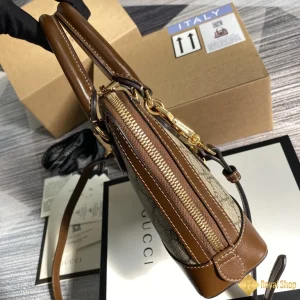 Túi Gucci nữ Horsebit 1955 Mini be phối nâu 640716 chính hãng