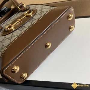 Túi Gucci nữ Horsebit 1955 Mini be phối nâu 640716 hot