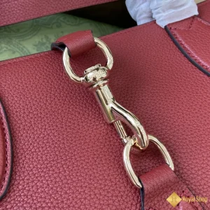 Túi Gucci nữ Medium Tote with hook closure đỏ tươi 795282 chính hãng